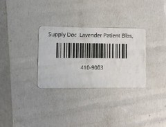 2 Cases Patient Bibs 13 x 18 Purple 3-ply Towels 500 Ct. Boxs Dental Towels