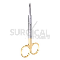 2 T/C IRIS MICRO SURGICAL SCISSORS STRAIGHT+CURVED German Grade
