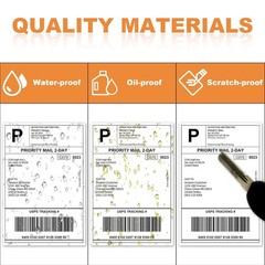 500-10000 4″x6″ Fanfold Direct Thermal Shipping Labels for Zebra & Rollo Printer