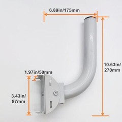 Universal Wireless Bridge Bracket Mount, Pole and Wall-Mounted Mount for 2 PCS