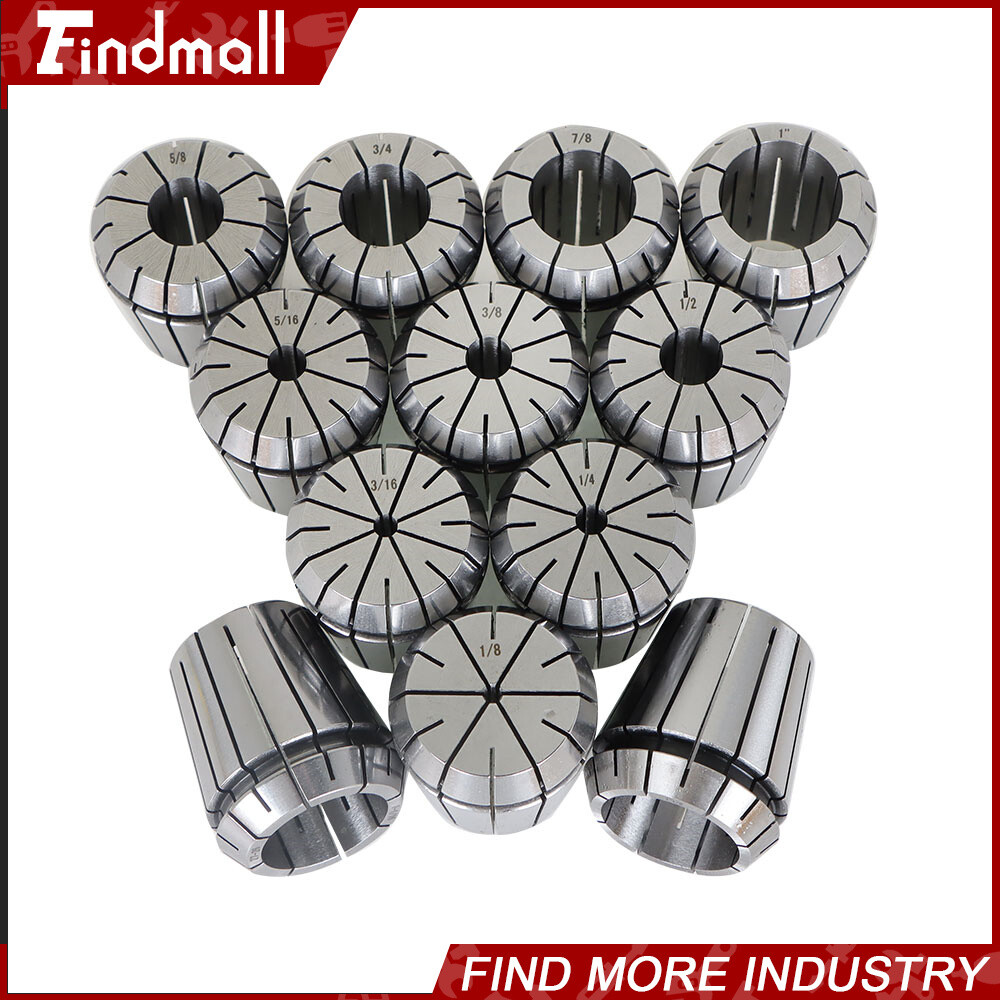 ER40 Collet 12Pcs Spring Collets Chuck Set 1/8″- 1-1/8″ Precision For Lathe