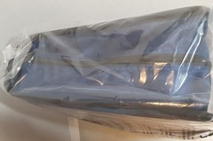Amazon Basics 3 Ring Zipper Binder D-Ring Blue New
