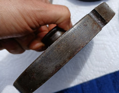 Vintage Lot 5 Large 6″ Kasco Never Sold Hook Eye Big Meat Grinder Plates Set 5