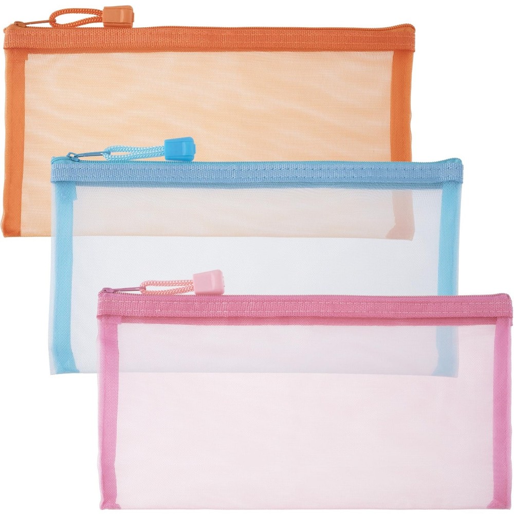 3pcs Mini Mesh Makeup Bags, Small Zipper Mesh Makeup Bags, Portable Cosmetic …