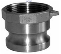 1″ Type A Camlock Female NPT x Male Adapter 304 Stainless, Hose A100SS304