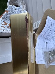 Hager 4501 Rim Exit Device 30 in. Door SATIN/BRUSHED BRASS Used