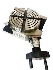 4″ 100 mm Rotary Table Horizontal And Vertical With 65 mm 3 Jaw Chuck Backplate