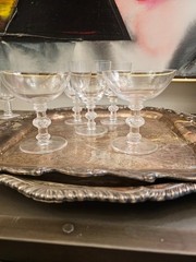 Rare Lalique “Saint Hubert” Bordeaux Wine Glass