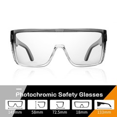 Transition Photochromic Safety Glasses For Men Women Wrap Around Safety glass…