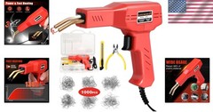 Plastic Welder Kit with Staples Car Bumper Repair Hot Stapler Gun Repair Tool