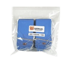 100 – 4 3/4″ x 2 3/8″ Blue Inventory Tags Strung with ELASTIC Stretchable String