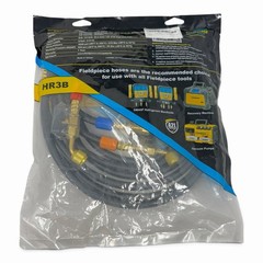 Fieldpiece HR3B HVAC Ball Valve Hose Set (3) 1/4 x 1/4 Refrigerant Charging Hose