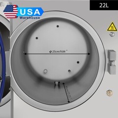 22L Class B Dental Autoclave Vacuum Drying Steam Sterilizer Built-in Printer