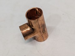 Lot of 11: Nibco 611 Tee 1/2″ 5P098 Wrought Copper Solder Connector Fittings