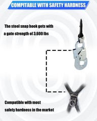🔥🔥 33FT Web Self Retracting Lifeline, No Tangle Lightweight Housing SR 🔥🔥