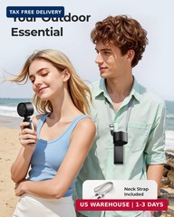 Portable Handheld Turbo Fan – 5 Gear High Speed 4000mAh Rechargeable Mini Person