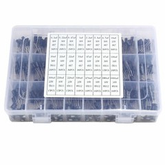 500PCS Electrolytic Capacitor Assortment Kit Set Box 0.1UF-1000UF 24 Values