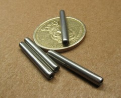 Steel Coiled Spring Pin, 1/8″ Dia x 1.00″ Length, 100 pcs