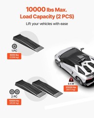Car Ramps, 2 PCS 20000 lbs GVW Capacity, 2.56 in Lift Height, Portable Low