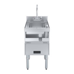 22 in. x 15 in. Underbar Hand Sink with Soap and Towel Dispenser