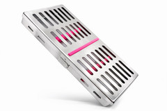 GERMAN DENTAL AUTOCLAVE STERILIZATION CASSETTE RACK BOX TRAY FOR 7 INSTRUMENT