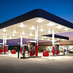 LED Gas Station Canopy Light Glass Cover Watt Selectable (240W/200W/160W) -5700K
