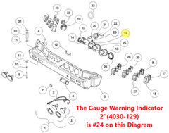 New OEM ASV Gauge Warning Indicator 2 inch – 4030-129