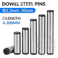 1.5mm 2mm 3mm 4mm 5mm 6mm 8mm – 30mm Metric Dowel Steel Pins Hardened & Ground
