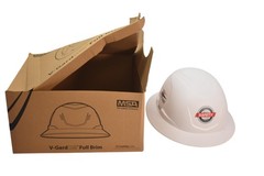 MSA V-Gard H2 Full Brim Safety Helmet Hard Hat 10250617 White MIPS NOVENT WH