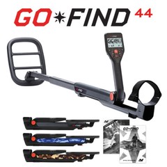 Minelab GO FIND 44 Metal Detector w/ 10″ Waterproof Coil & Bluetooth App