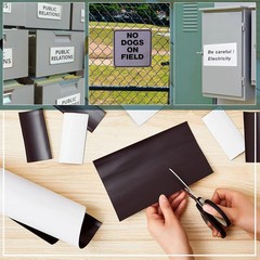 Premium White Magnetic Sheet Roll 20″ x 10 ft Flexible Printable Vinyl 30 Mil