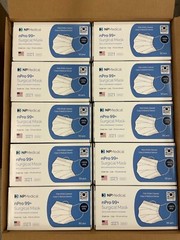2000pcs, Disposable Surgical Face Mask, Adult Size, Made in the USA, 510k, lvl 1