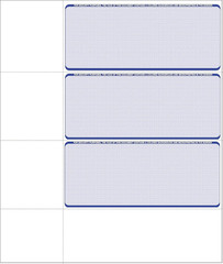 Computer Check Paper – Blank Personal Wallet Checks 3 on a Page – Compatible wit