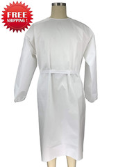 Disposable Isolation Gown Knee-Length Unisex Adult Professionals Healthcare Work