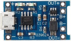 Compact 10pcs TP4056 5V 1A Lithium Battery Charging Boards with LED Indicators