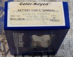 BOX OF 10 NEW – Thomas & Betts Color-Keyes Battery Cable Terminal BAL1516 PINK