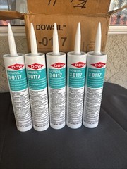 DOWSIL 3-0117 Silicone Insulating Glass Sealant Black Lot of 12 NEW Exp 02/2024