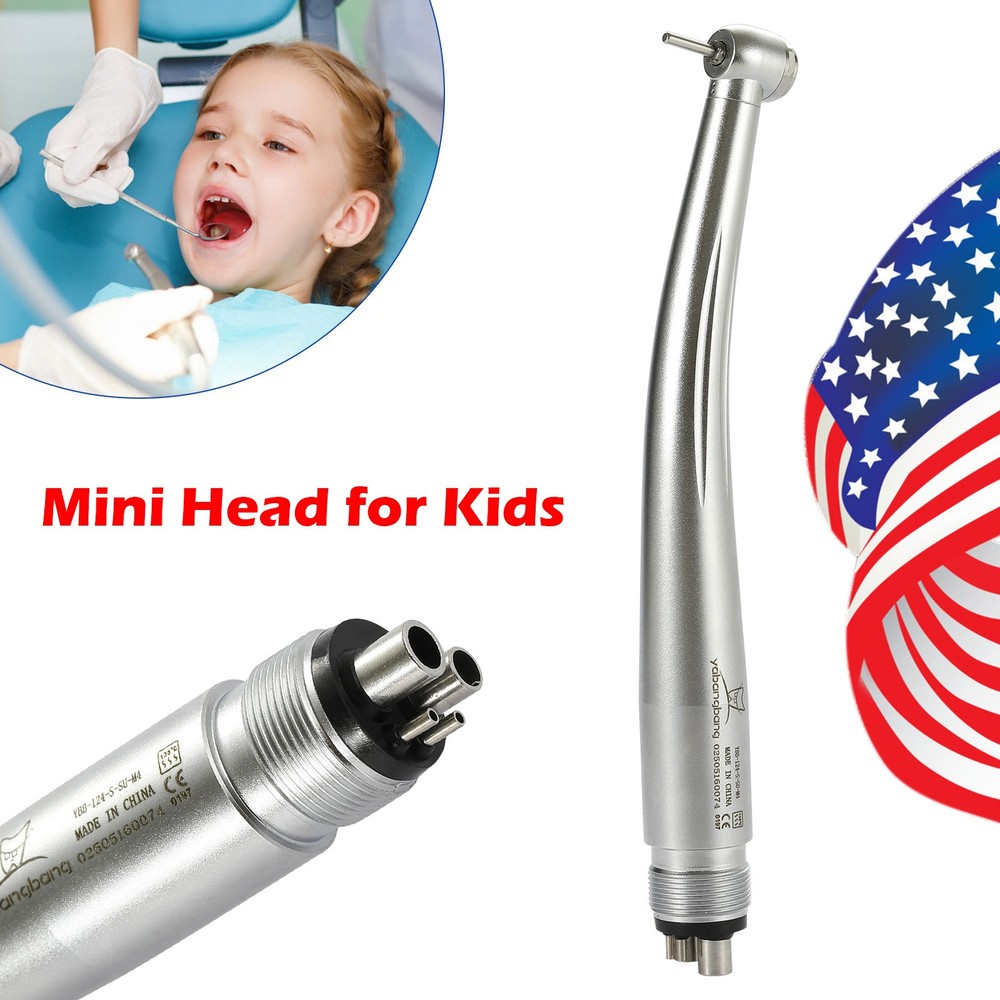 Dental High Speed Handpiece Pedo Pediatric Mini Small Head LED/4 Holes NSK Style