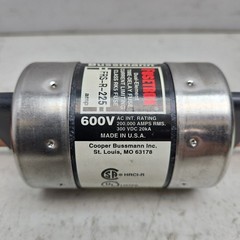 Bussmann FRS-R-225 Fusetron 225A 600V Class RK5 Time-Delay Fuse Dual Element New