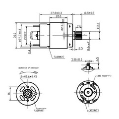 RK-380 DC12V Mini Motor Vehicle Air Pump 9 Gear Motor Large Torque 19000RPM