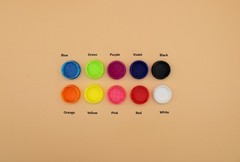 Flexible Combo Size 3ml & 5/10/20ml Vial Caps – Set of 10 – Assorted Colors