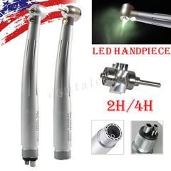 E-Type Dental High Speed LED Handpiece Standard Head Push 2/4Hole CE