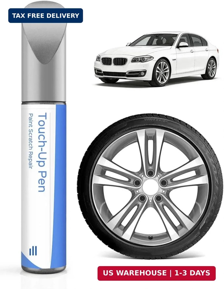 Ferric Grey/Light Grey Wheel Touch Up Paint for BMW, Rim Scratch Repair Pen, Fas