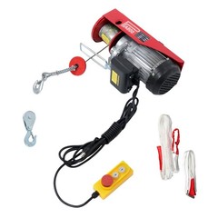 Mini Electric Hoist 1760lbs 14ft/4.2m Crane Winch Wired Remote Control 1350W