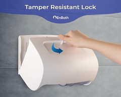 Commercial Toilet Paper Dispenser Wall Mount Double 2 Roll Locking Toilet Paper