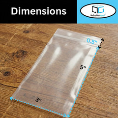 3″ x 5″ Heavy Duty Bag 4MIL Resealable Zip Top Lock 3×5 Clear Plastic Bags 10000