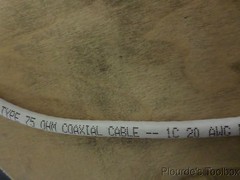 50ft of New Carol 20 AWG White RG-59/U Coaxial Communications Wire, C3500.41.86