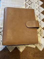 Moterm Personal Wide Luxe 2.0 Full Grain Leather Vegetable Tan In Dune Color