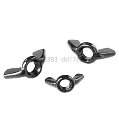 Black 304 Stainless Steel Wing Thumb Nuts Wing Nuts M3 M4 M5 M6 M8 M10 M12