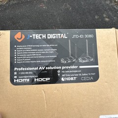 J-Tech Digital 4K UHD HDBaseT HDMI Extender Over Cat5e/6 Ethernet, IR and POC